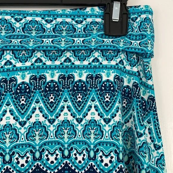 Lularoe Azure turquoise abstract skirt - Picture 2 of 8